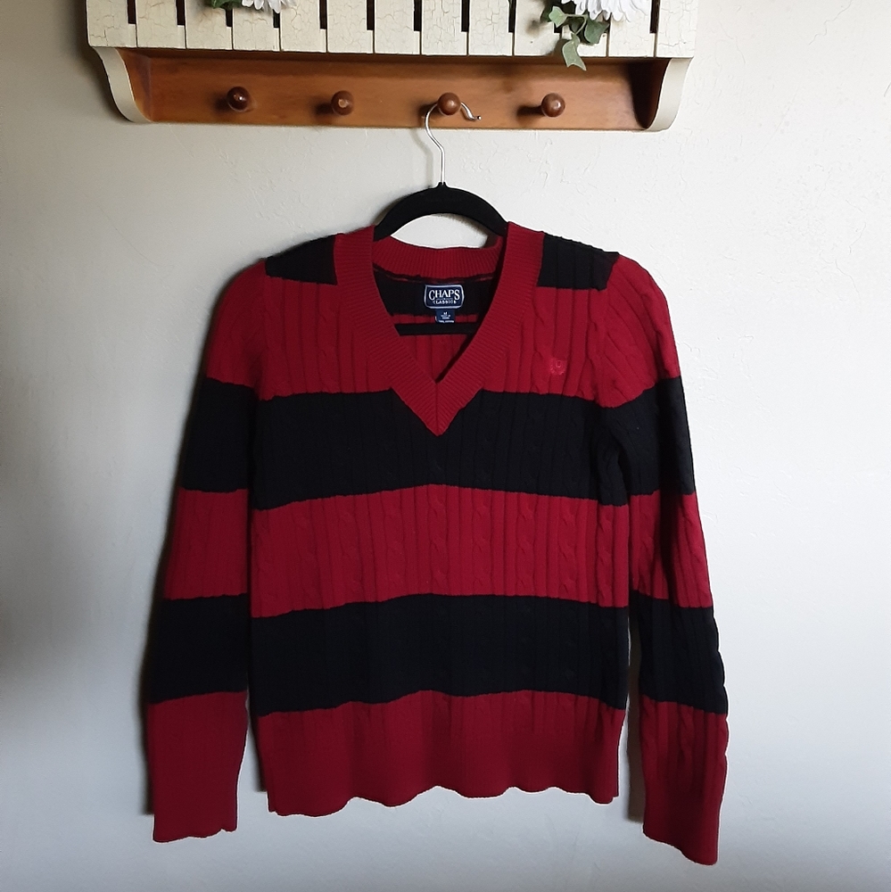 Chaps Striped Sweater